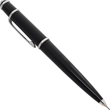 Cartier Diabolo Black x Silver Stationery Mechanical Pencil with Blue Sapphire Pen Collection