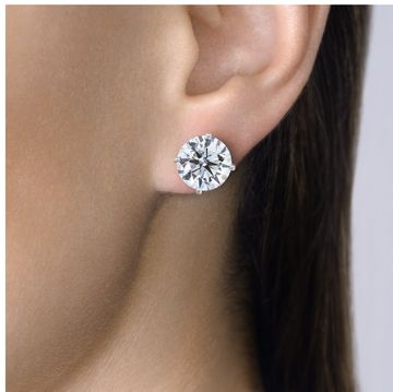 Cartier Diamond Studs Earrings 8.06 CT GIA cert VVS2 E Earring Collection