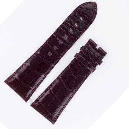 Cartier ディヴァン 純正黒アリゲーターマット 29 x 22mm Cartier black alligator strap for Cartier Pasha at 18mm x 16mm
