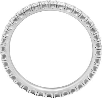 Cartier Etincelle wedding band eternity ring in 18k white gold. 1.5mm width