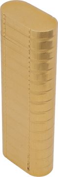 Cartier Gold Plated Cartier Lighter With Vertical And Horizontal Groves