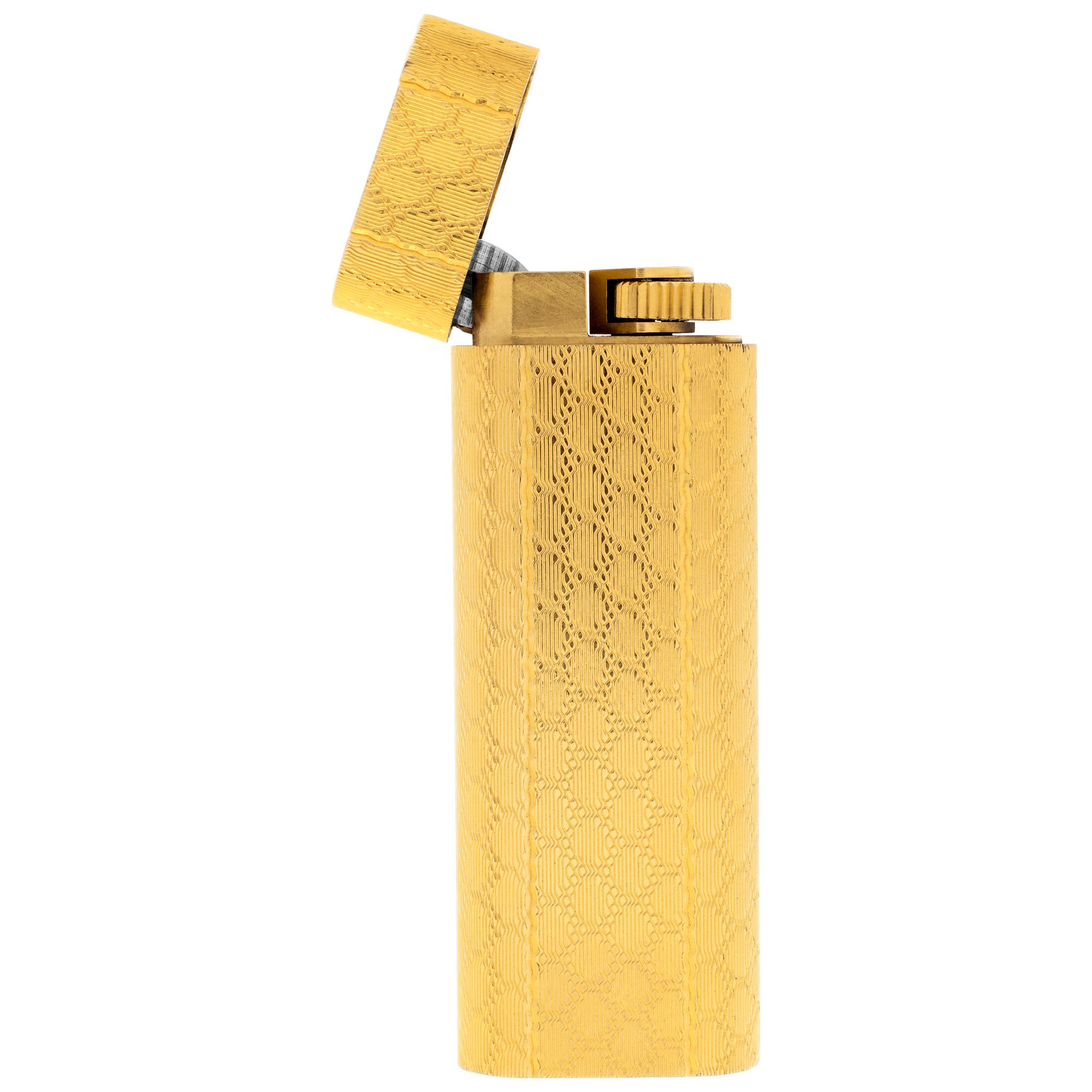Must De Cartier gold plated Briquet Lighter | Gray & Sons Jewelers