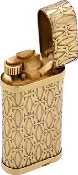 Cartier gold-tone lighter with double C motif