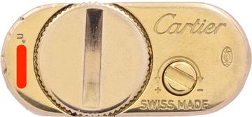 Cartier gold-tone lighter with double C motif