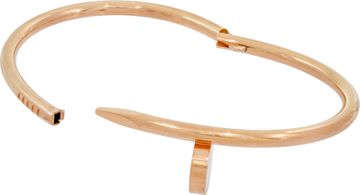 Cartier Just un Clou Classic bracelet in 18k rose gold. Size 17.