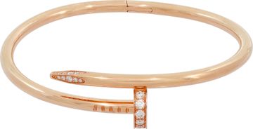 Cartier Just un Clou Classic Diamond bracelet in 18k rose gold. Size 17. Cartier Just un Clou Classic Diamond bracelet in 18k rose gold. Size 17. Bracelet Collection
