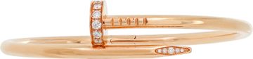 Cartier Just un Clou Classic Diamond bracelet in 18k rose gold. Size 17.