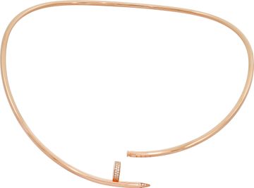 Cartier Just Un Clou Torque neckace, small model with diamonds.