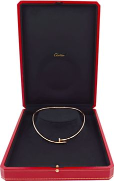 Cartier Just Un Clou Torque neckace, small model with diamonds.