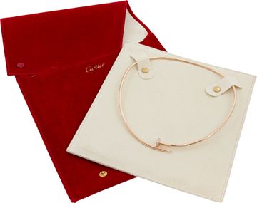 Cartier Just Un Clou Torque neckace, small model with diamonds.