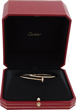Cartier Juste un Clou 18k yellow gold with diamonds small model