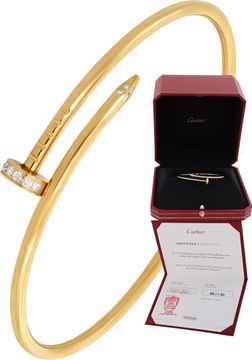 Cartier Juste un Clou 18k yellow gold with diamonds small model Bracelet Collection