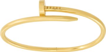 Cartier Juste un Clou bracelet, Classic model in 18k yellow gold. Size 19