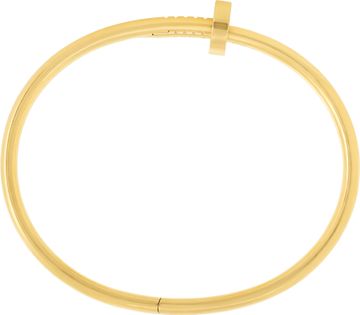 Cartier Juste un Clou bracelet, Classic model in 18k yellow gold. Size 19