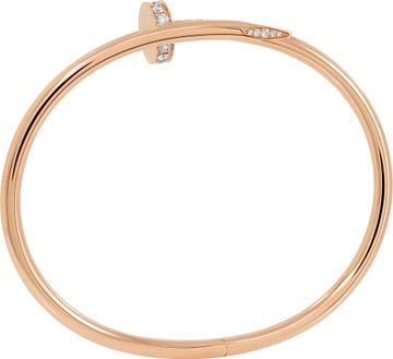 Cartier Juste Un Clou in 18k rose gold with diamonds size 19