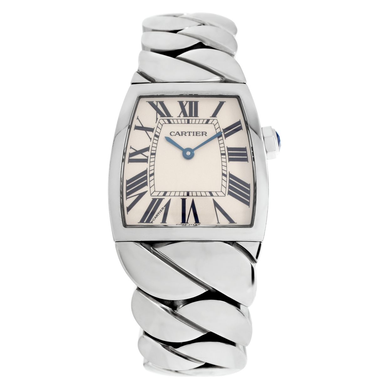 Pre-owned Cartier la dona W6600221 stainless steel 28mm Quar