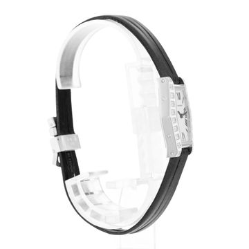 Cartier Lanieres Hexagonale WJ200538 2560 White Gold Silver Dial 18mm Quartz