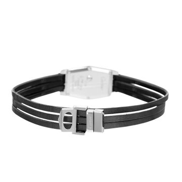 Cartier Lanieres Hexagonale WJ200538 2560 White Gold Silver Dial 18mm Quartz
