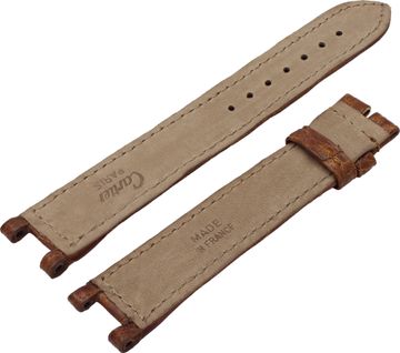 Cartier les must de Cartier brown crocadile strap (18mm x 16mm)