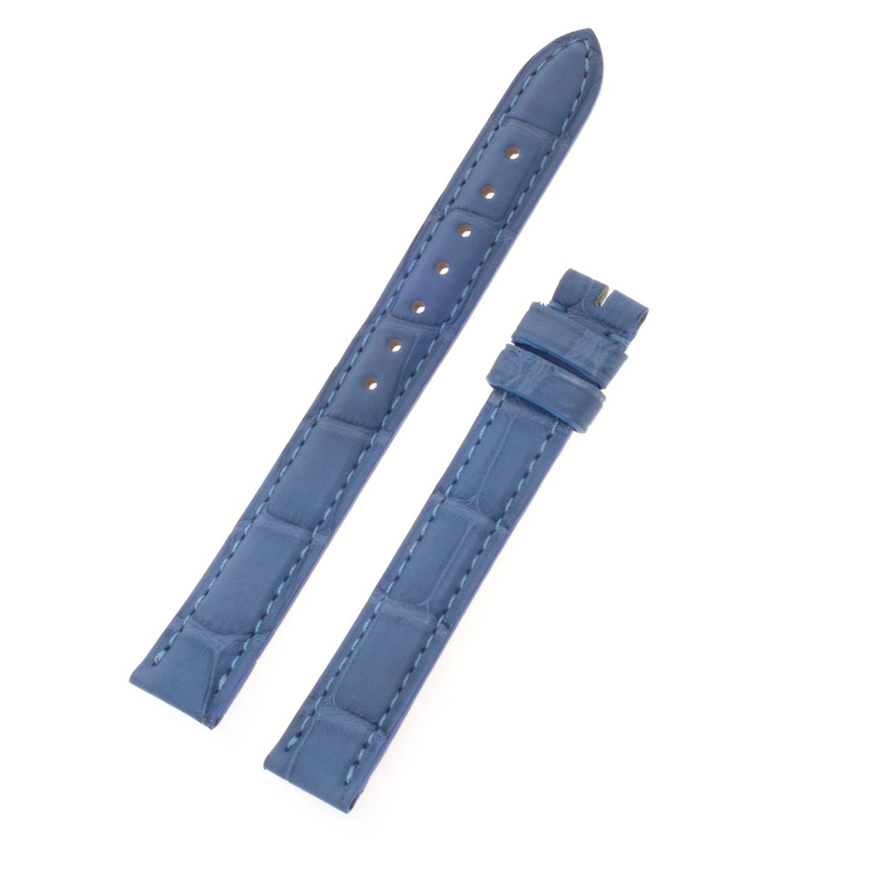 Cartier light blue alligator strap (13x12) | Gray & Sons Jewelers