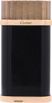 Cartier Lighter black lacquer body rose gold trim Cartier Lighter black lacquer body rose gold trim Jewelry Collection