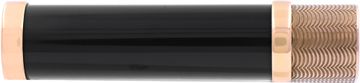 Cartier Lighter black lacquer body rose gold trim