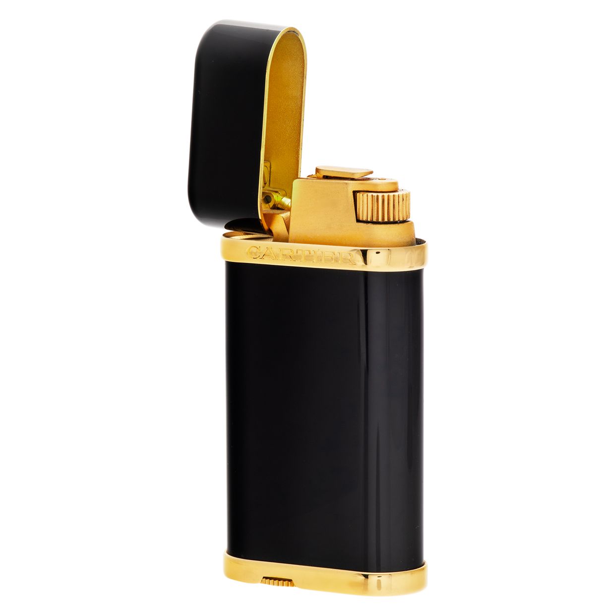 Cartier Lighter in black and gold | Gray & Sons Jewelers