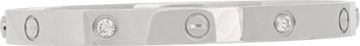 Cartier Love bracelet 4 diamonds in 18k white gold