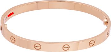 Cartier Love Bracelet, Classic Model in 18k Rose Gold. Size 20. Cartier Love Bracelet, Classic Model in 18k Rose Gold. Size 20. Bracelet Collection