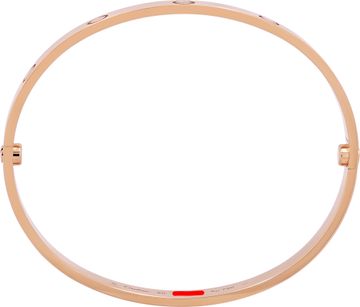 Cartier Love Bracelet, Classic Model in 18k Rose Gold. Size 20.