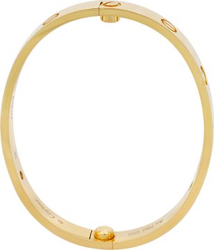 Cartier Love bracelet Classic Model with 4 diamonds. Size 16