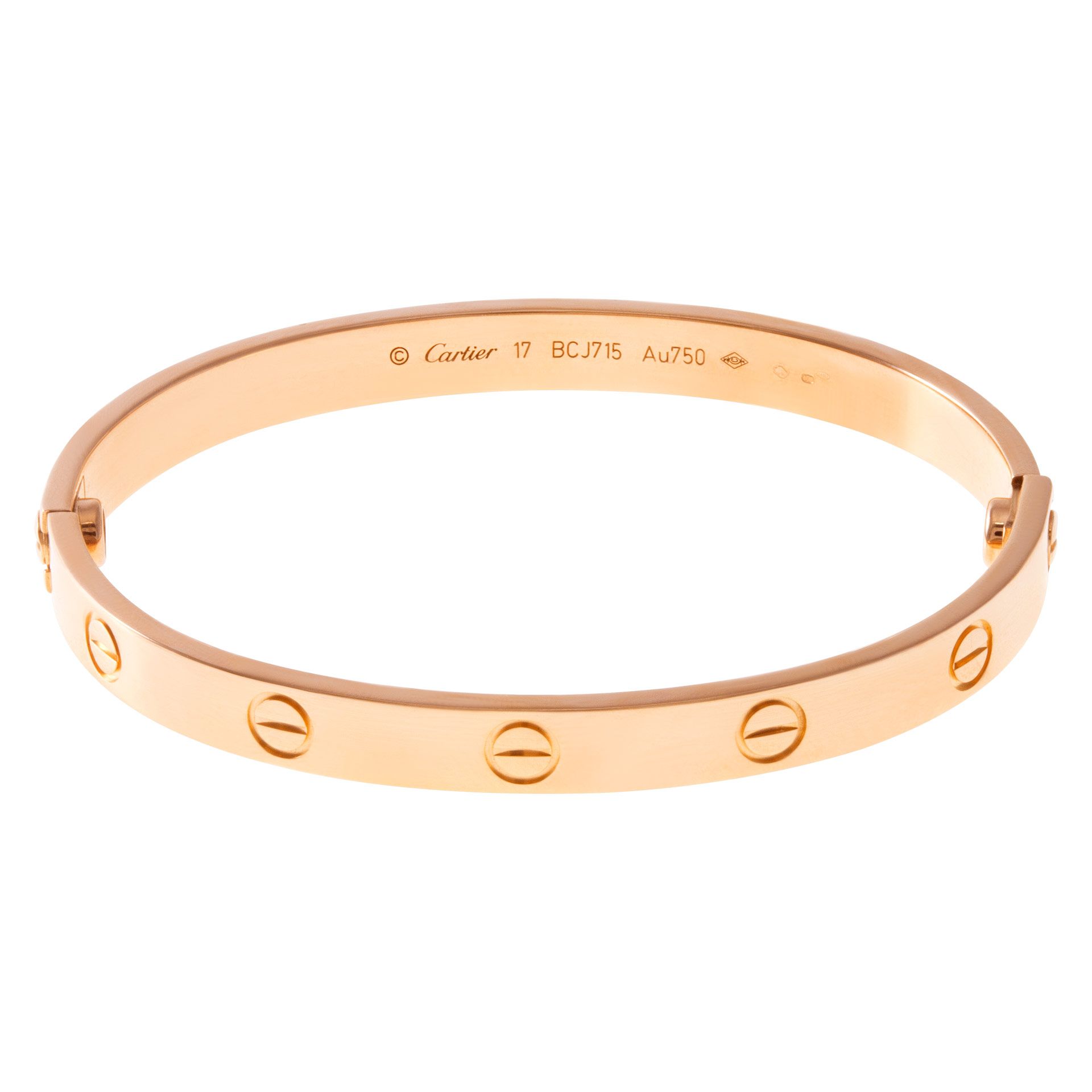 Cartier Love Bracelet in 18k rose gold N512703 | Gray & Sons Jewelers