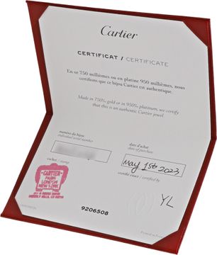 Cartier Love Bracelet in 18k rose gold with 4 diamonds. Size 18. Classic Model.