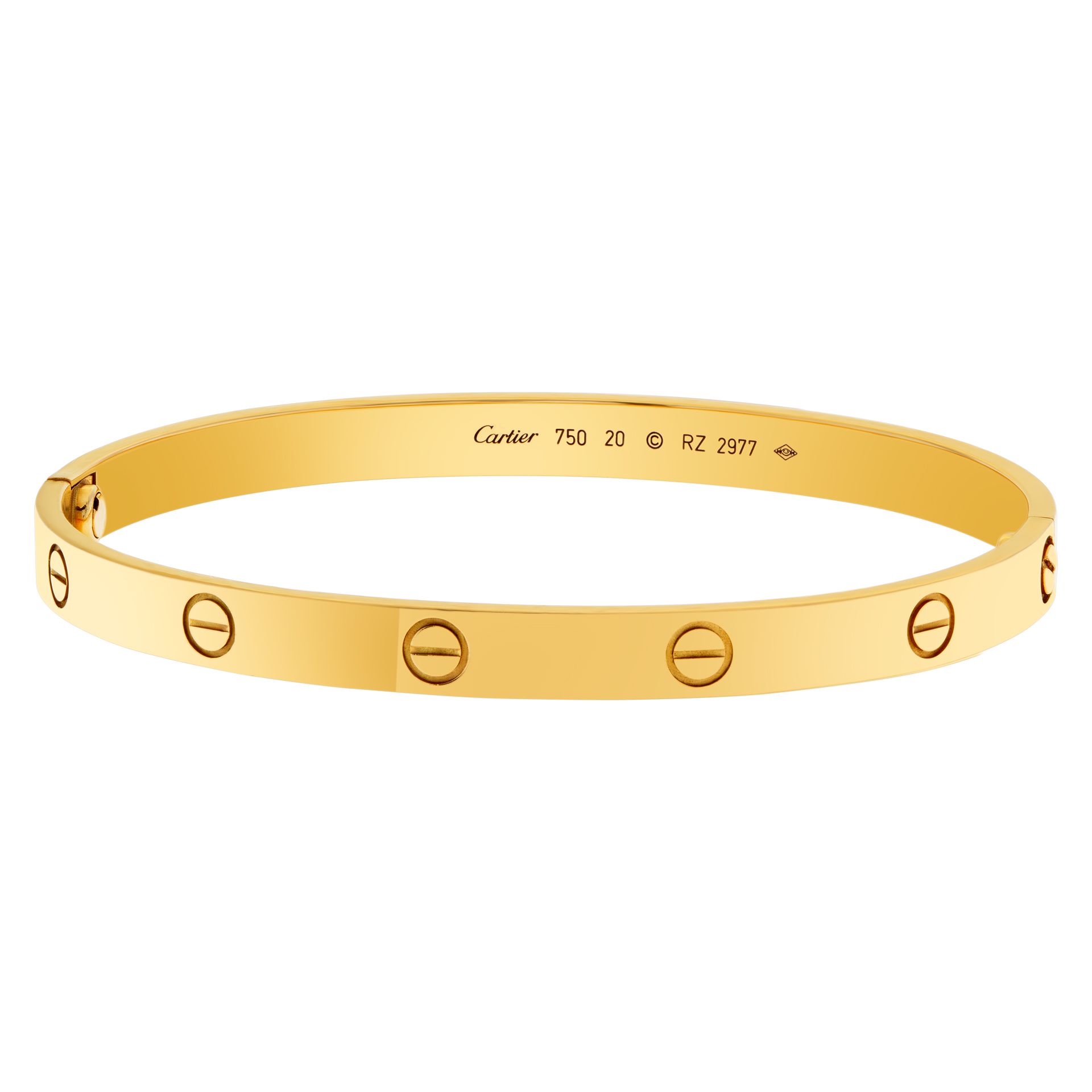 Cartier LOVE bracelet in 18k, size 20 | Gray & Sons Jewelers