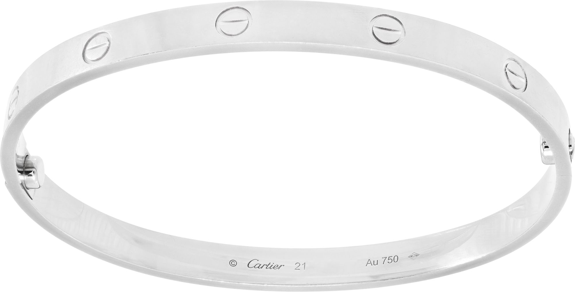 Cartier Love bracelet in 18k white gold N517914 Gray Sons Jewelers