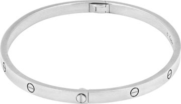 Cartier Love Bracelet small model  18k White Gold.