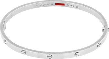 Cartier Love Bracelet small model  18k White Gold.