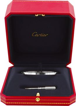 Cartier Love Bracelet small model  18k White Gold.