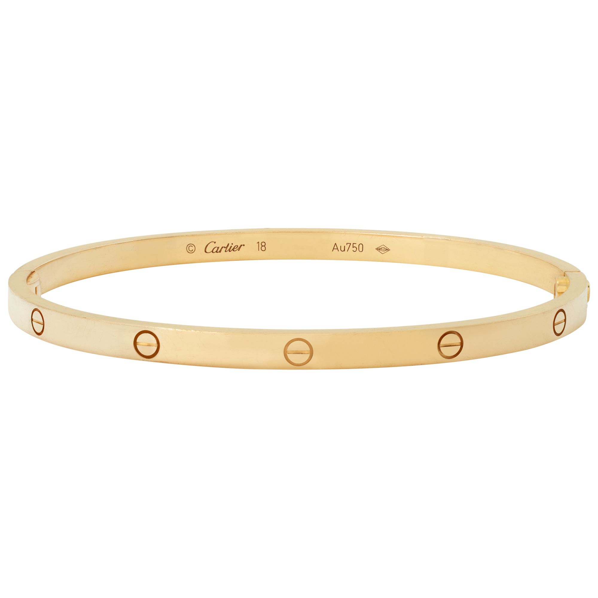 Cartier Love bracelet small model in 18k size 18 | Gray & Sons