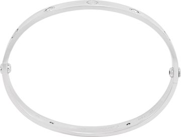 Cartier Love Bracelet With 4 Diamonds 18k White Gold