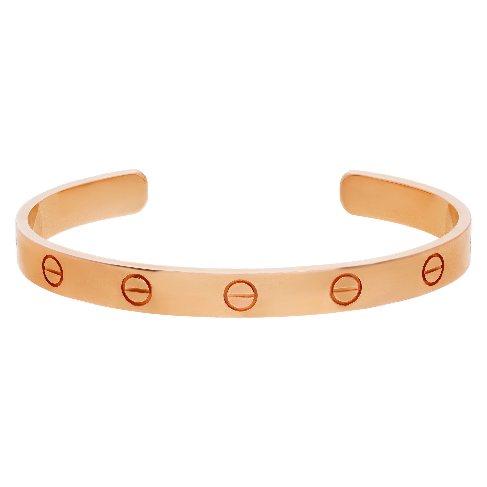 Cartier Love cuff bracelet in 18k rose gold, Size 17 | Gray & Sons