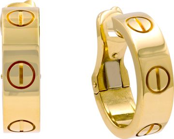 Cartier Love hoop earrings Classic model 18k Cartier Love hoop earrings Classic model 18k Earring Collection