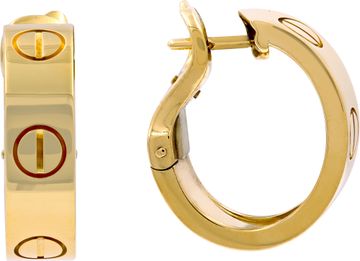 Cartier Love hoop earrings Classic model 18k