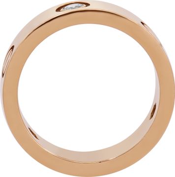 Cartier Love Ring 3 Diamonds 18k pink gold