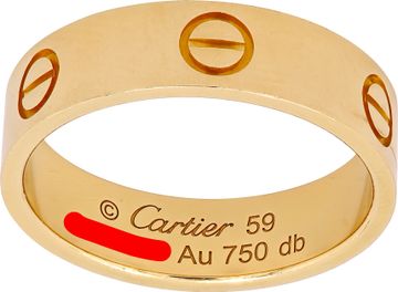 Cartier Love Ring Classic in 18k yellow gold. SIze 59. Ring Collection