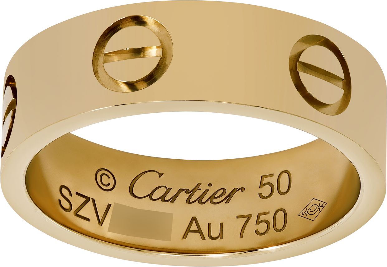 Cartier Love Ring YG 10号　#50 cartier_love_ring_classic_mode