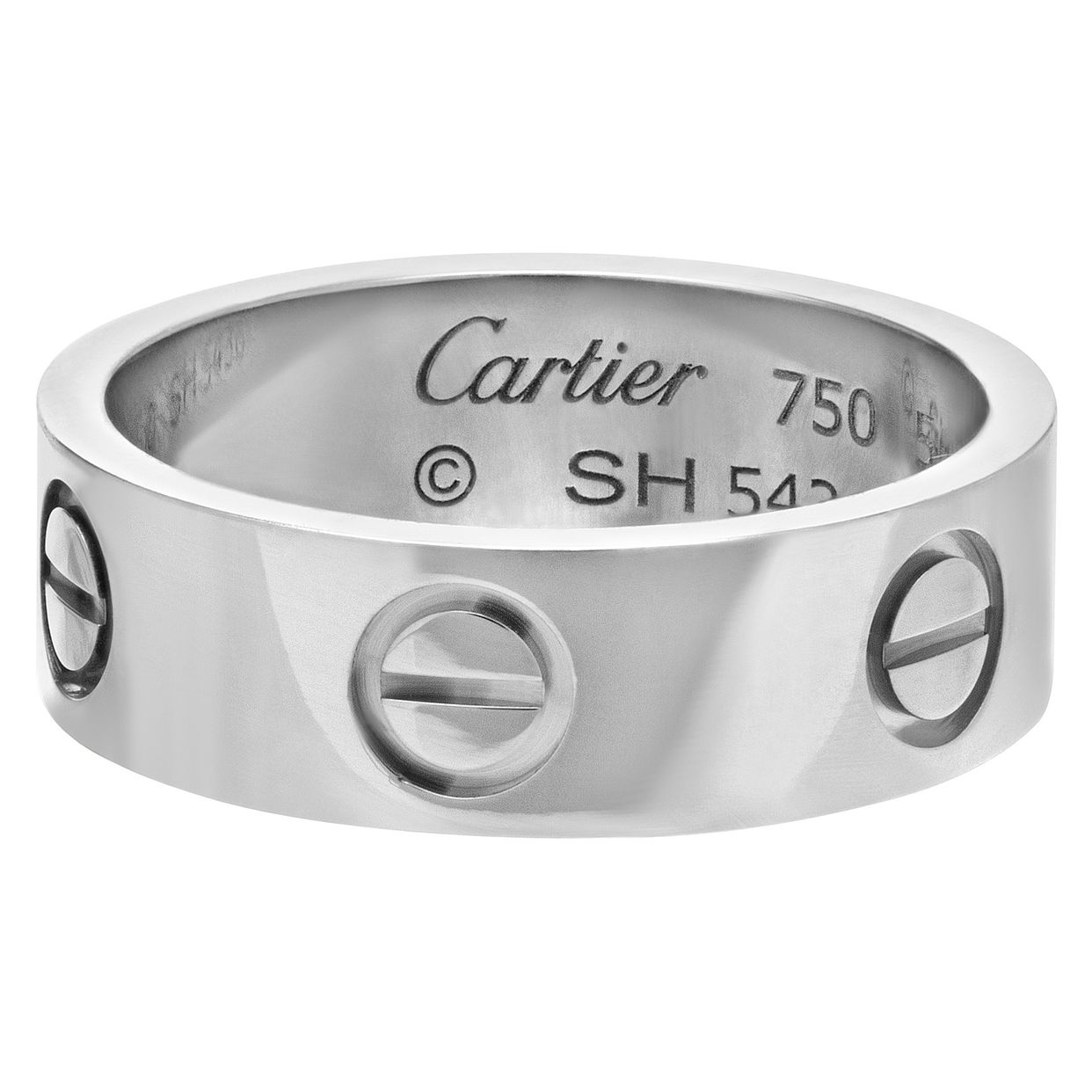 Cartier Love ring in 18k white gold. | Gray & Sons Jewelers