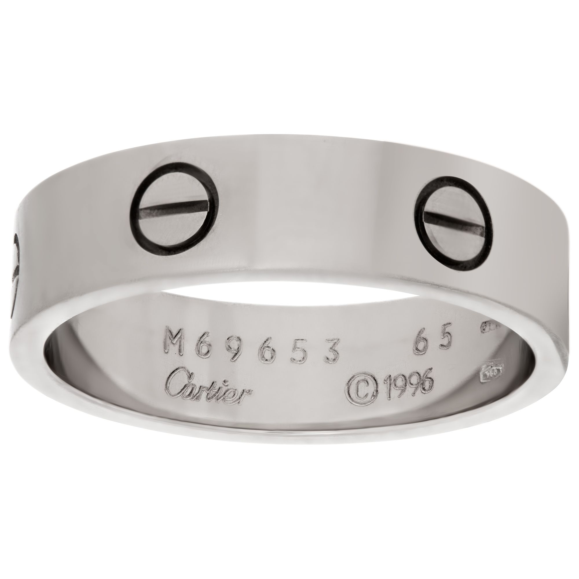 Cartier Love ring in 18k white gold N515611 | Gray & Sons Jewelers
