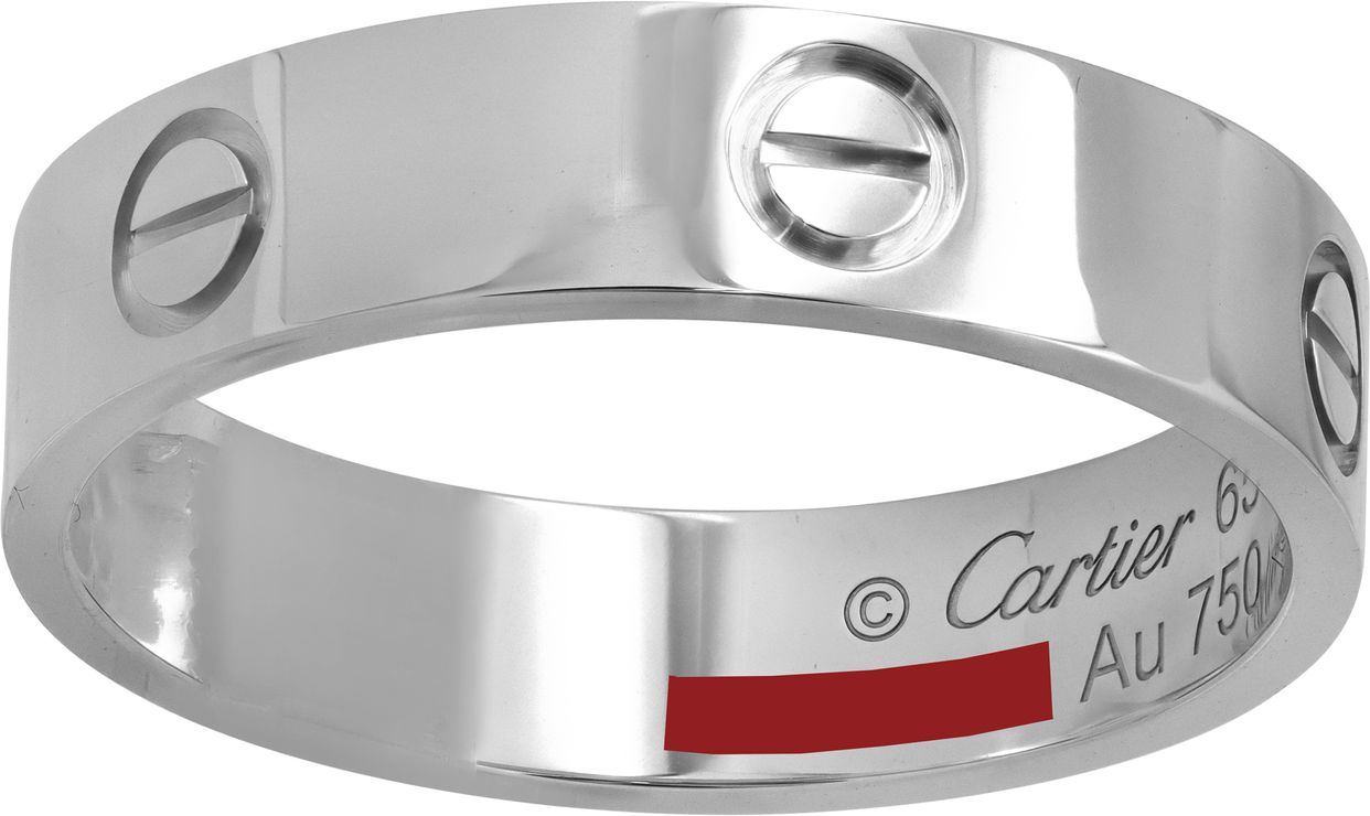 Cartier Love ring in 18k white gold N518795 | Gray & Sons Jewelers
