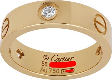 Cartier Love Ring in 18k yellow gold with diamonds Ring Collection